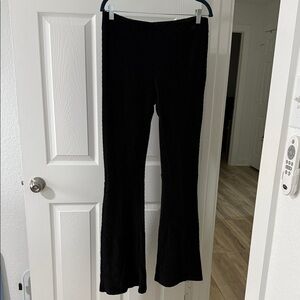 Free People Black Velvet Pants